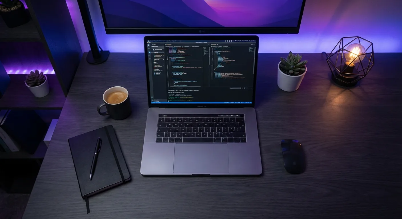 TerrisDigital creative workspace with modern development tools