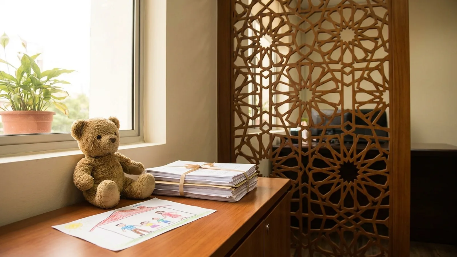 Muslim child custody lawyer in Singapore reviewing a hadhanah application before the Syariah Court
