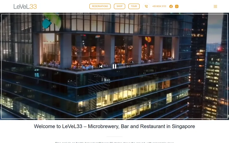 LeVeL33 21st birthday rooftop Singapore homepage