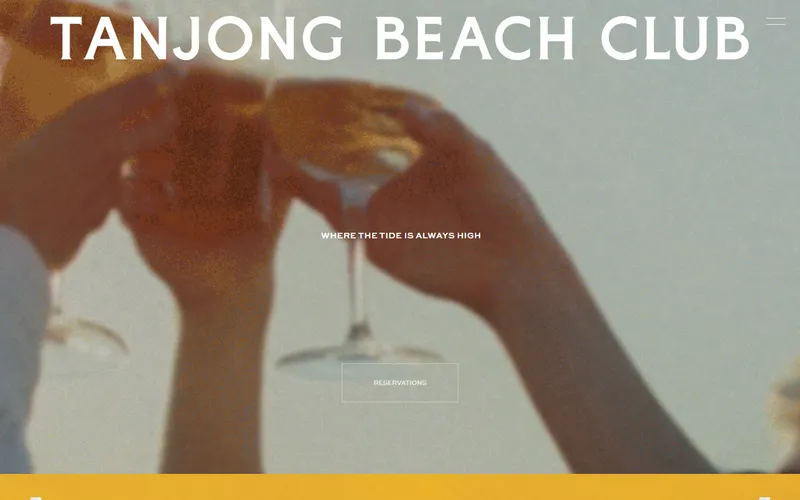 Tanjong Beach Club 21st birthday Sentosa Singapore homepage