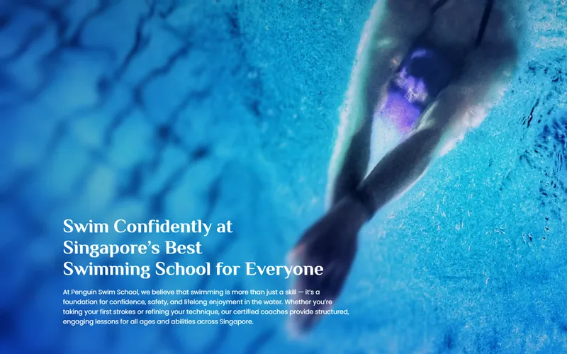 Penguin Swim School homepage