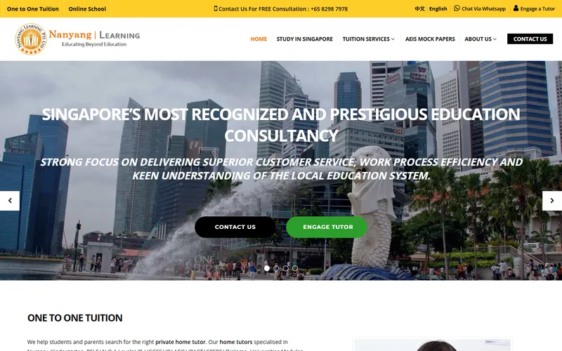 Nanyang Learning homepage
