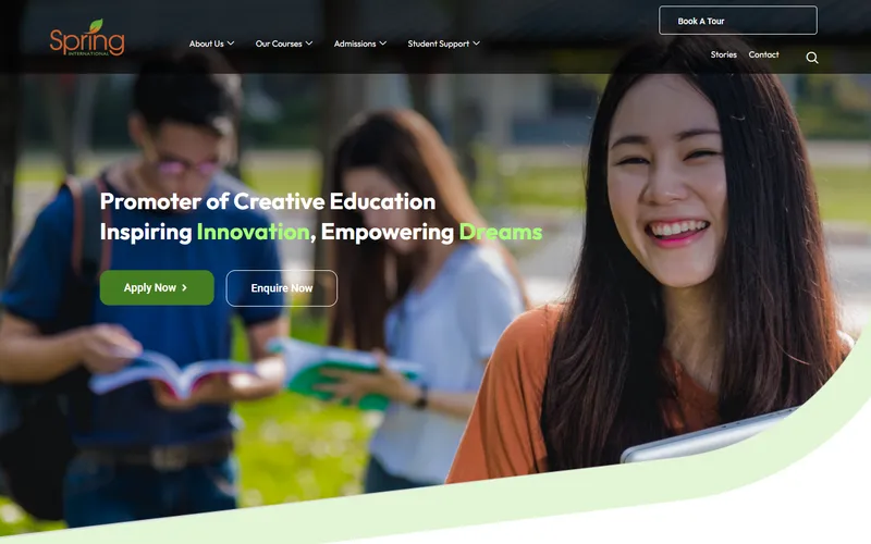 Spring College International homepage