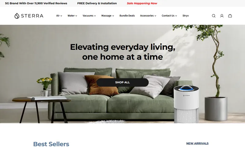 Sterra Singapore homepage