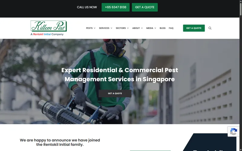 Killem Pest homepage