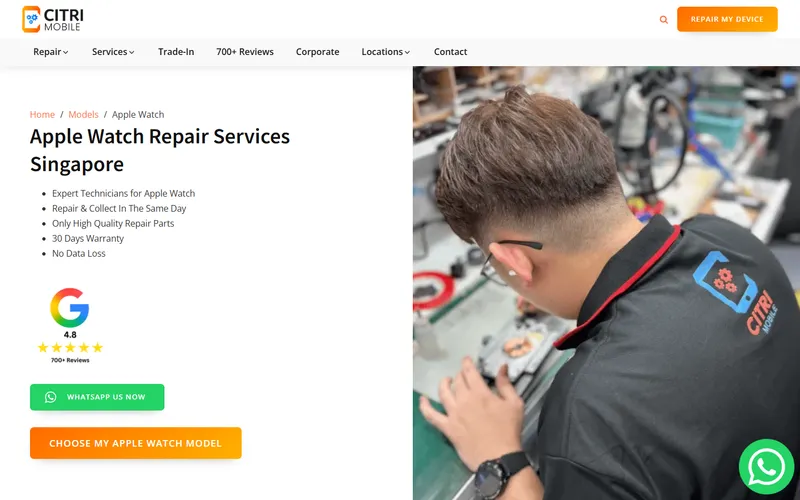 Citri Mobile homepage
