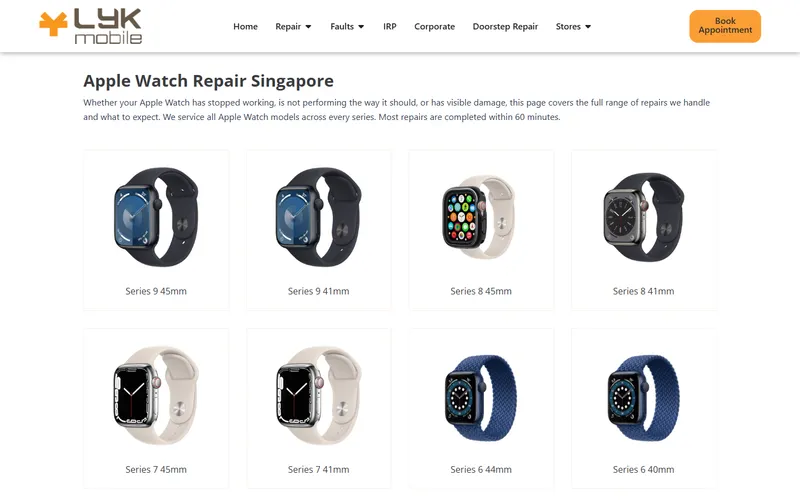 LYK Repair homepage