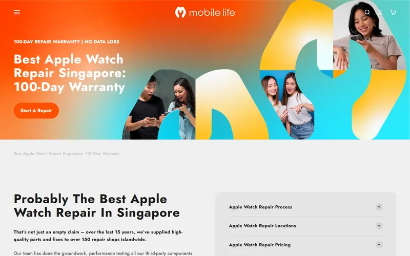 Mobile Life homepage