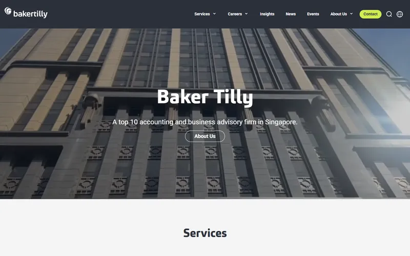 Baker Tilly audit firm Singapore homepage