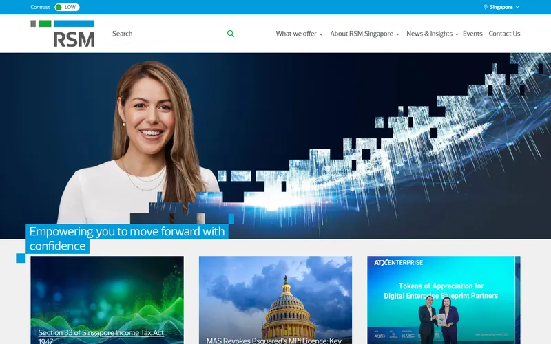 RSM Singapore audit firm homepage