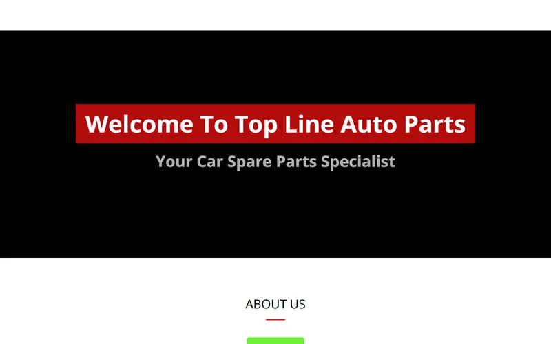 Top Line Auto Parts homepage