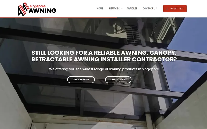 Singapore Awning homepage