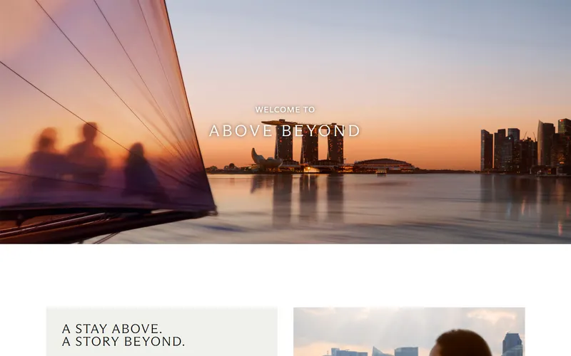 Marina Bay Sands homepage