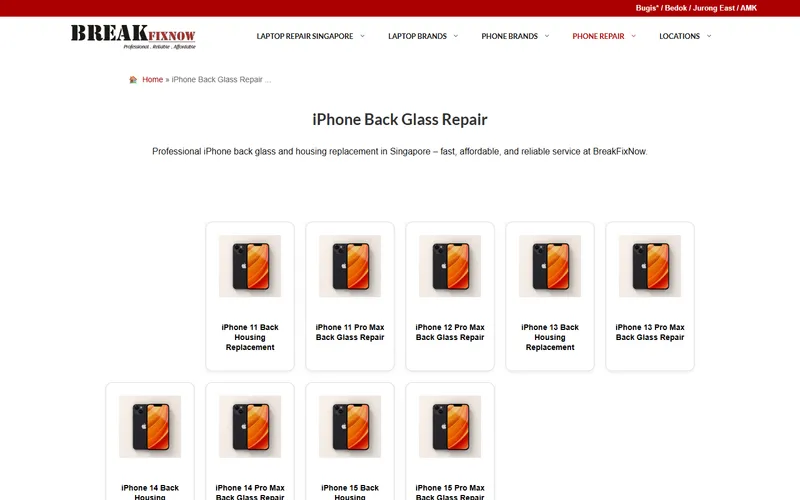 BreakFixNow homepage