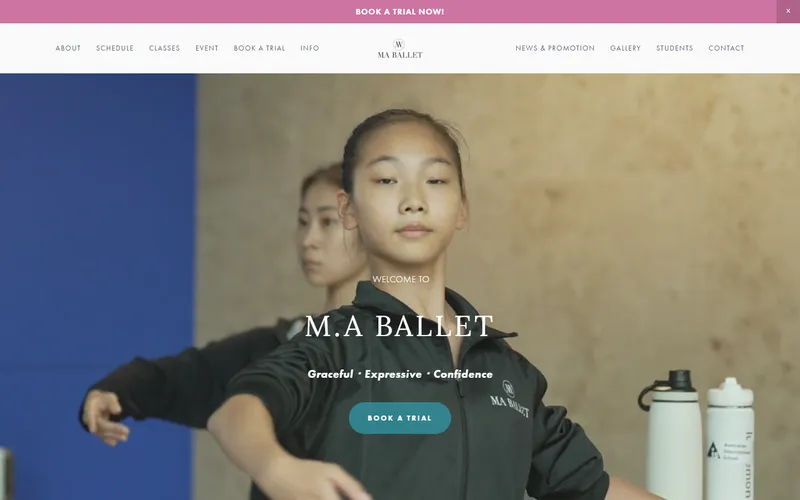 M.A Ballet homepage