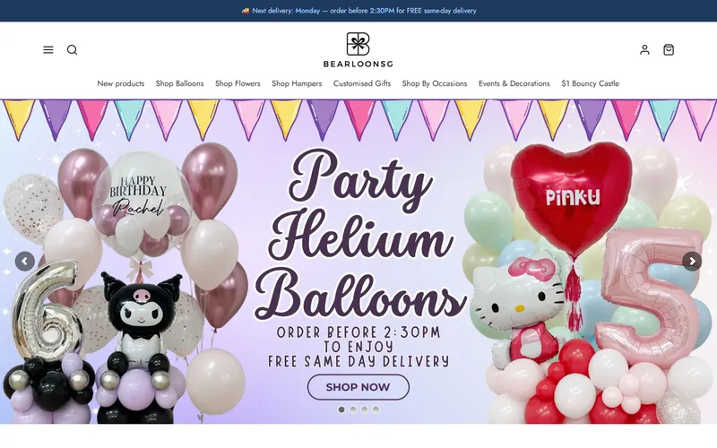 BearloonSG homepage