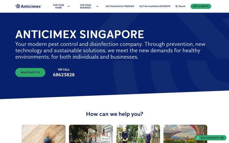 Anticimex homepage