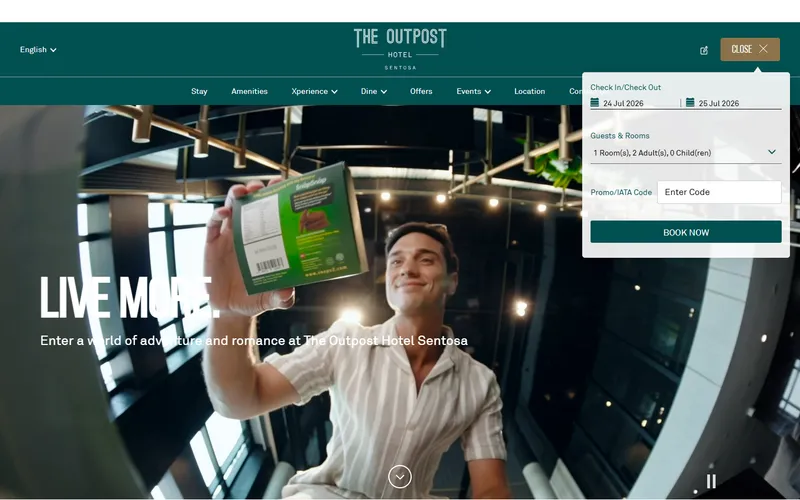 The Outpost Hotel Sentosa homepage