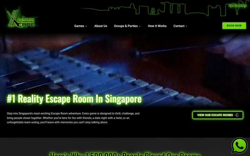 Xcape Singapore homepage