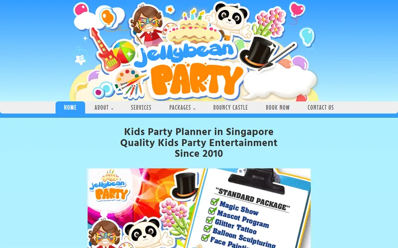 Jellybean Party homepage