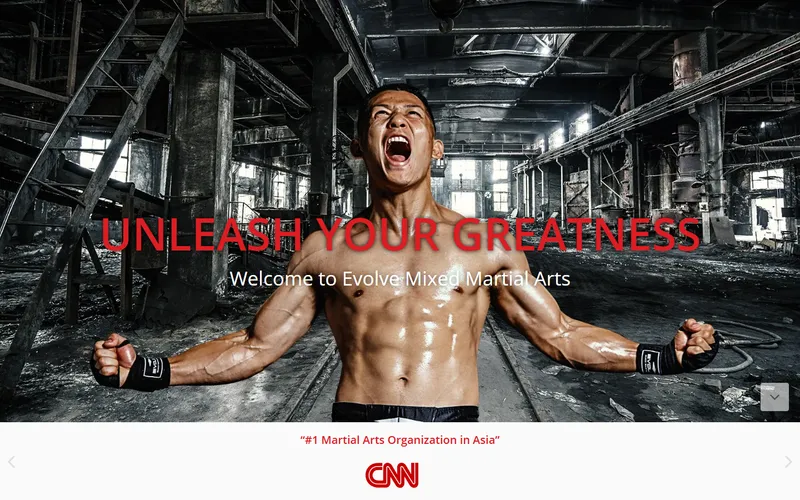 Evolve MMA homepage