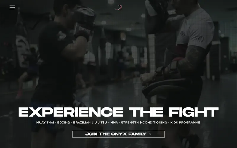 Onyx MMA homepage