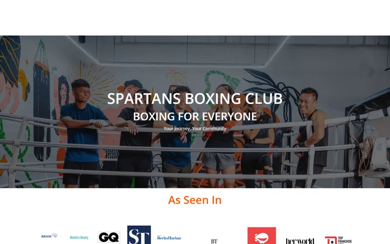 Spartans Boxing Club homepage