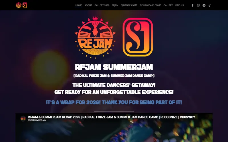 Radikal Forze Jam homepage