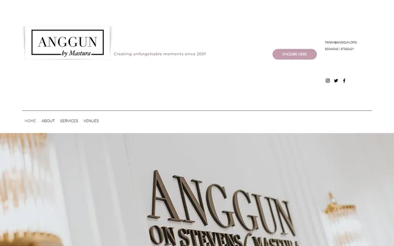 Anggun by Mastura Malay bridal Singapore homepage