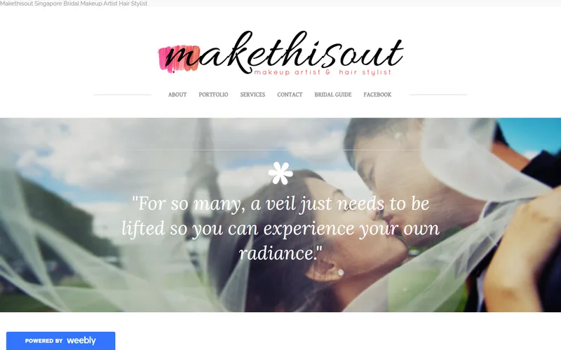 MakeThisOut bridal makeup Singapore homepage