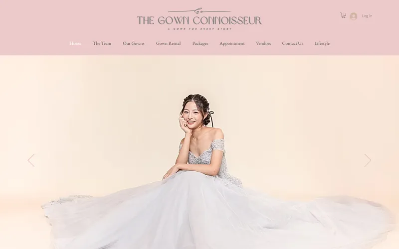 The Gown Connoisseur Singapore homepage