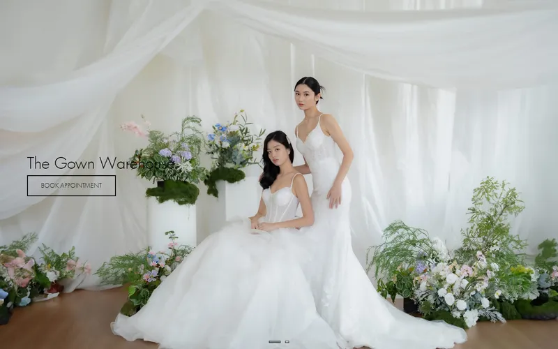 The Gown Warehouse Singapore homepage