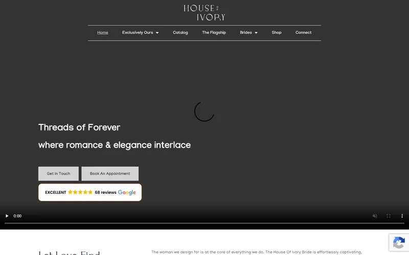 House of Ivory bridal Singapore homepage
