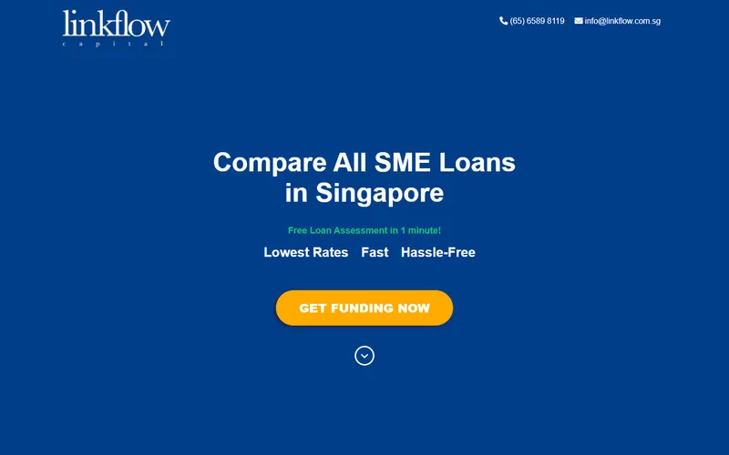 Linkflow Capital SME loan broker Singapore homepage