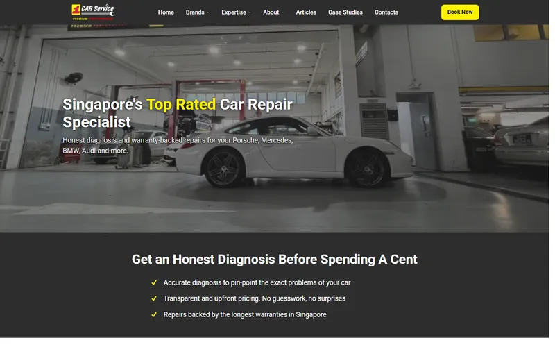 1 Car Service homepage