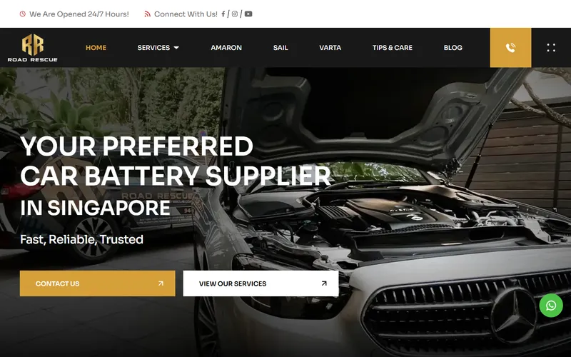 Road Rescue homepage