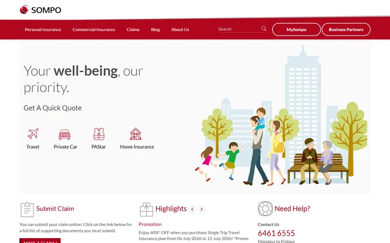 Sompo homepage