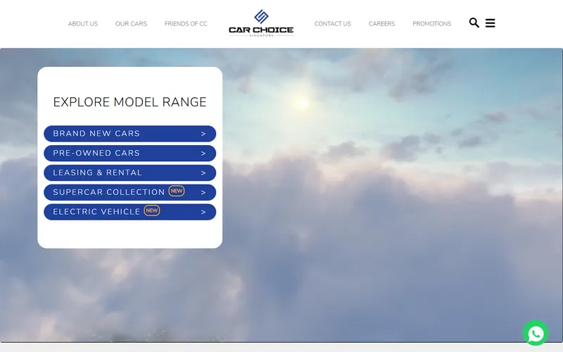 Car Choice homepage