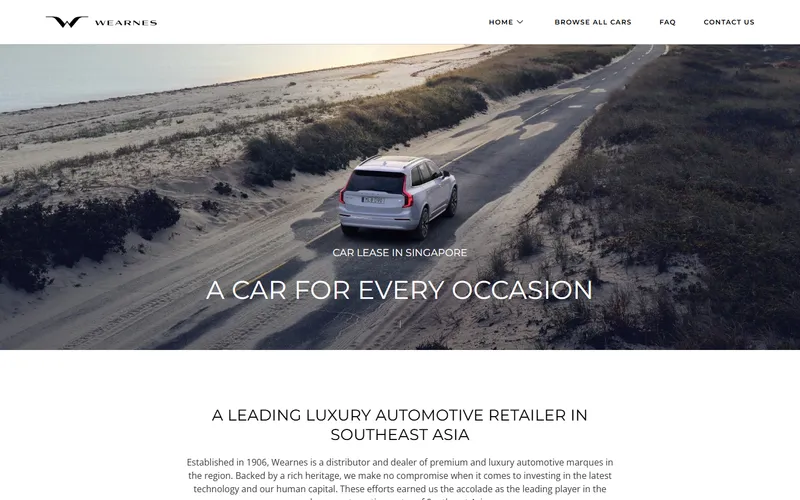 Wearnes Leasing homepage