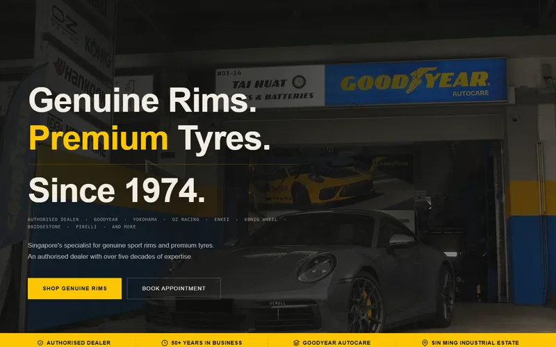Tai Huat Tyres homepage