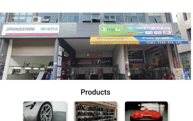 Tom&rsquo;s Tyre homepage