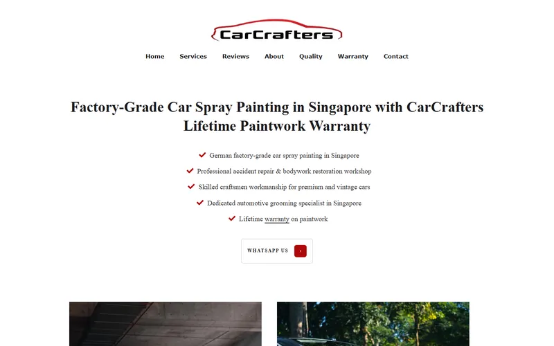 CarCrafters homepage