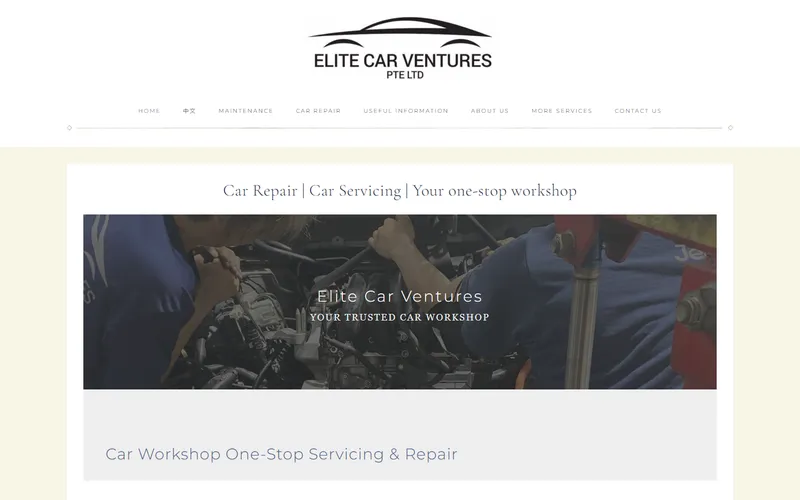 ECV Car Service homepage