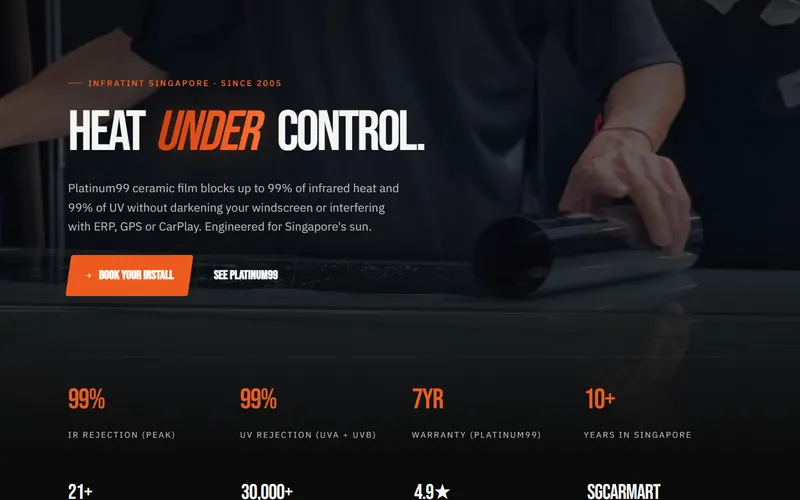 Infratint homepage