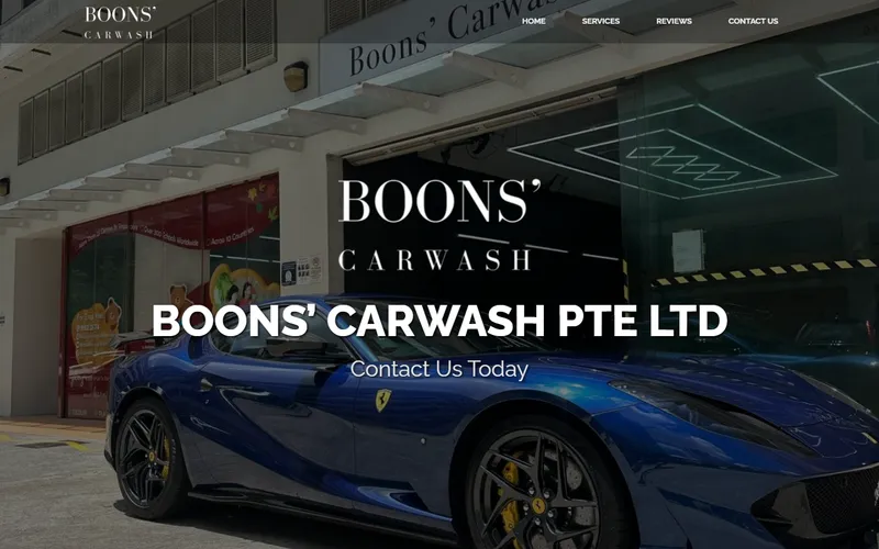 Boons' Carwash homepage