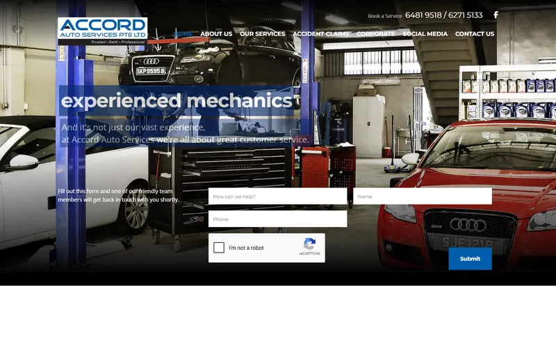 Accord Auto Services homepage