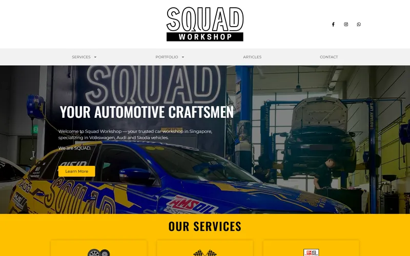 Squad Workshop homepage