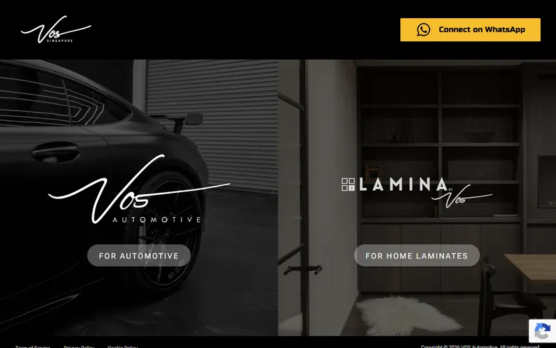 VOS Automotive homepage