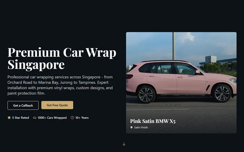 Wrap Vision homepage