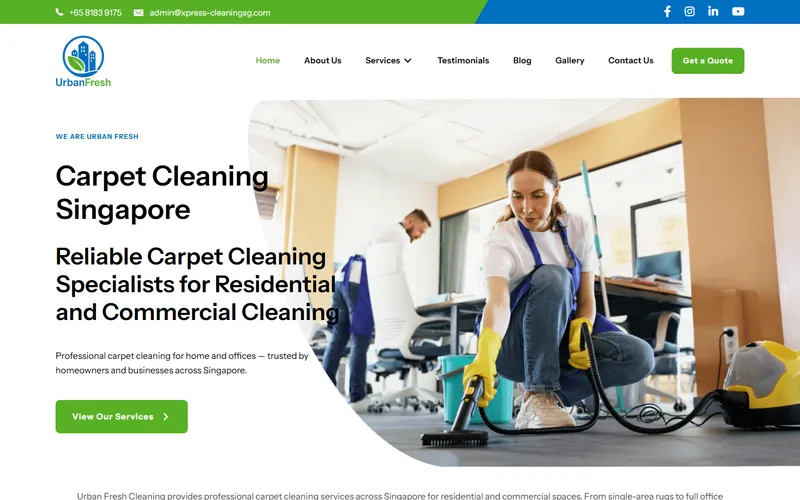 Urban Fresh homepage